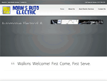 Tablet Screenshot of normsautoelectric.com